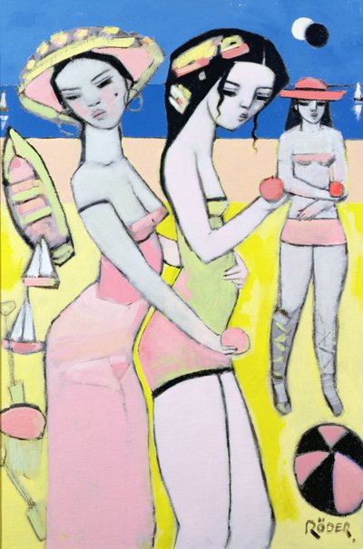 Partial Eclipse, 2007 (olje på lerretstavle) av Endre Roder