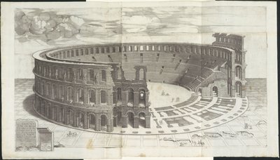 Arena av Verona Mirror of Roman Magnificence (serietittel) av Enea Vico