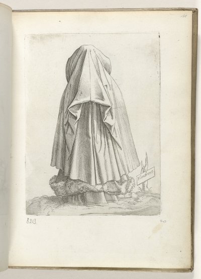 Flandres (tittel på objekt) En kvinne fra Vlaanderen, kledd i henhold til modus fra ca. 1550 Holdningene til forskjellige nasjoner i vår tidsalder (serietittel) av Enea Vico