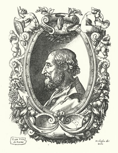 Ludovico Ariosto , italiensk renessansepoet av Enea Vico