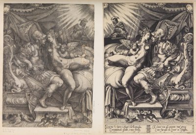 Mars og Venus, 1543. av Enea Vico