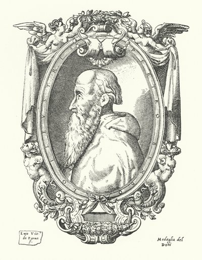 Pietro Bembo , italiensk lærd, poet og kardinal av Enea Vico