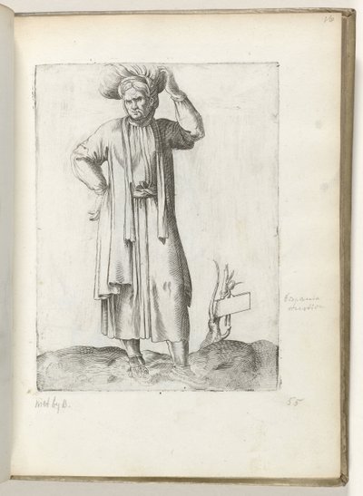 Spansk landmann ca. 1550 Holdningene til forskjellige nasjoner i vår tidsalder (serietittel) av Enea Vico
