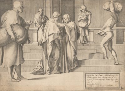 Besøket, 1561. av Enea Vico.