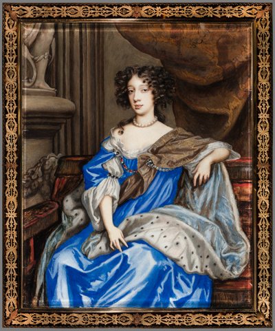 Portrett av Maria av Modena, ca. 1673. av English Nicholas Dixon c. 1645¨after 1708.