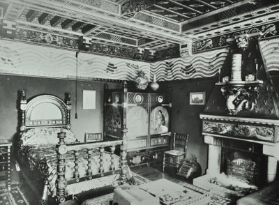 Melbury Road 9: soverom, 1890 av English Photographer