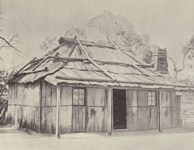 En Bark Hut av English Photographer