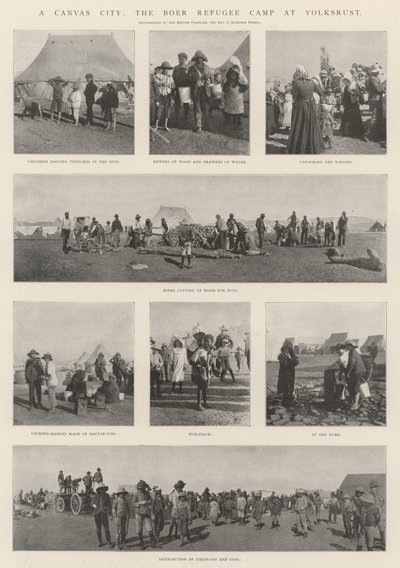A Canvas City, Boer Refugee Camp på Volksrust av English Photographer