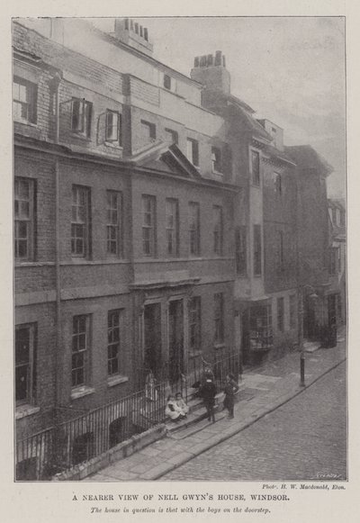 En nærmere utsikt over Nell Gwynn House, Windsor av English Photographer