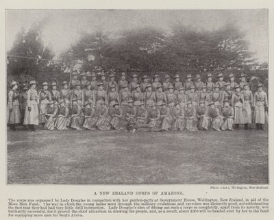 A New Zealand Corps of Amazons, 1900 av English Photographer