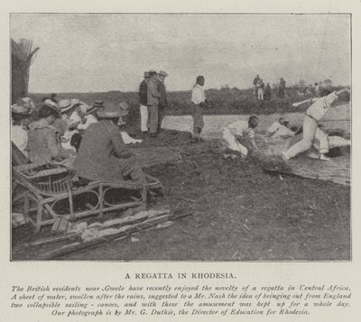 En regatta i Rhodesia av English Photographer