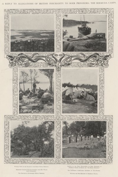 Et svar på påstander om britisk umenneskelighet til boerfanger, Bermuda-leirene av English Photographer