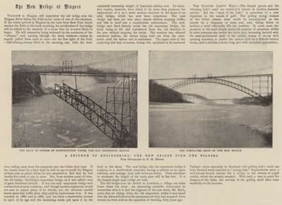 A Triumph of Engineering, den nye broen over Niagara av English Photographer