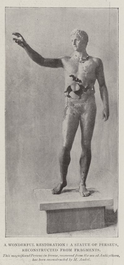 A Wonderful Restoration, en Statue av Perseus, rekonstruert fra Fragmenter av English Photographer