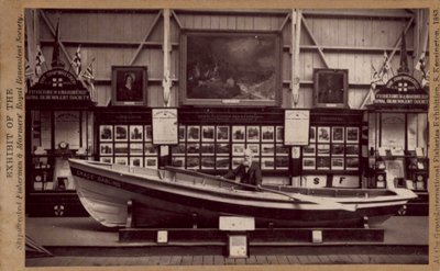 En modell av Grace Darling Boat av English Photographer