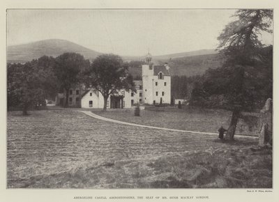 Abergeldie Castle, Aberdeenshire, setet til Mr Hugh Mackay Gordon av English Photographer
