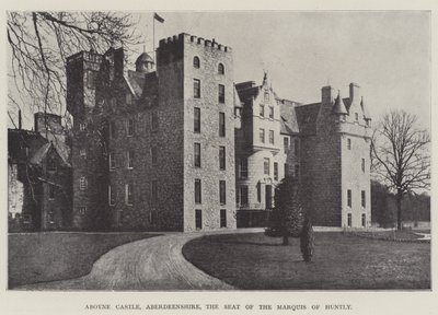 Aboyne Castle, Aberdeenshire, setet til Marquis of Huntly av English Photographer