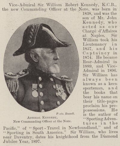 Admiral Kennedy, ny kommandant ved Nore av English Photographer