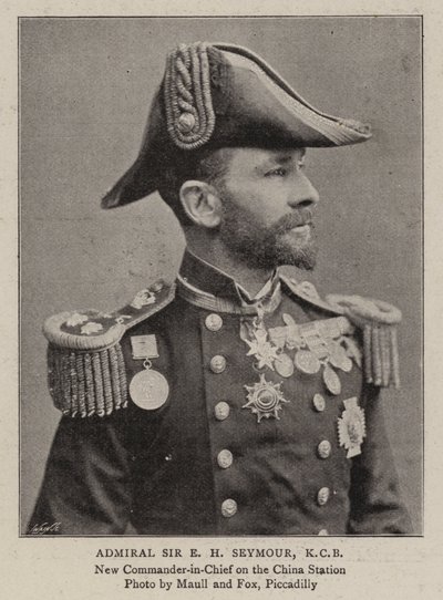Admiral Sir EH Seymour, KCB av English Photographer