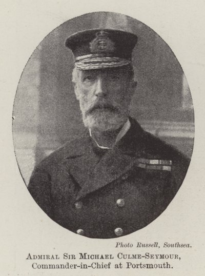 Admiral Sir Michael Culme-Seymour, øverstkommanderende i Portsmouth av English Photographer