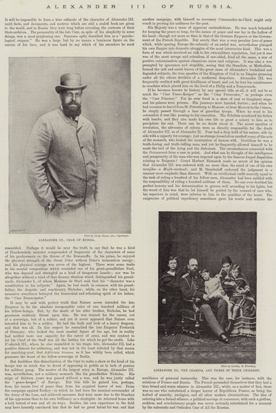Alexander III av Russland av English Photographer