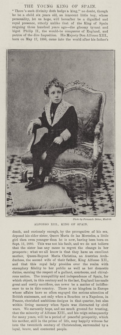 Alfonso XIII, konge av Spania av English Photographer
