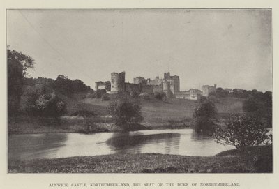 Alnwick Castle, Northumberland, setet til hertugen av Northumberland av English Photographer