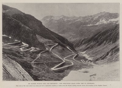 Et alpint puslespill for bilisten, den befestede veien over St Gothard av English Photographer