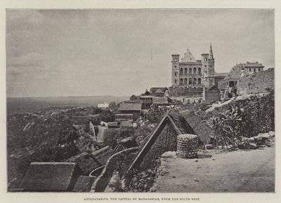 Antananarivo, hovedstaden på Madagaskar, fra sørvest av English Photographer