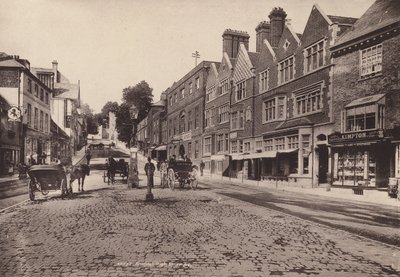 Arundel: High Street (s/hvitt bilde) av English Photographer