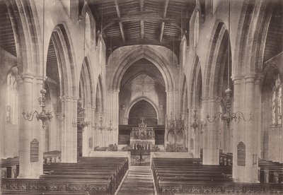 Arundel: Parish Church Interiør (s/hvitt foto) av English Photographer