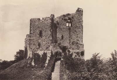 Arundel: The Castle Keep (s/hvitt bilde) av English Photographer