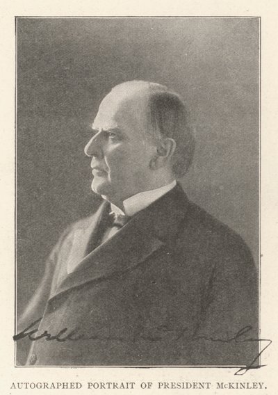 Autografert portrett av president McKinley av English Photographer
