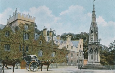 Balliol College og Martyrs Memorial av English Photographer