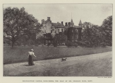 Balnagowan Castle, Ross-Shire, setet til Sir Charles Ross, Baronet av English Photographer