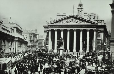 Bank Of England, Threadneedle Street, City of London, 1890 av English Photographer