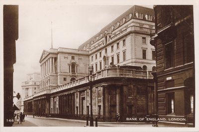 Bank of England, London (s/hvitt bilde) av English Photographer