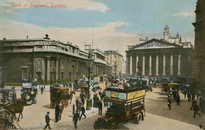 Bank of England, London. Postkort sendt i 1913. av English Photographer