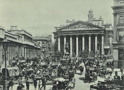 Bank of England, Threadneedle Street, City of London, 1890 av English Photographer