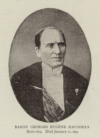Baron Georges Eugene Haussmann av English Photographer
