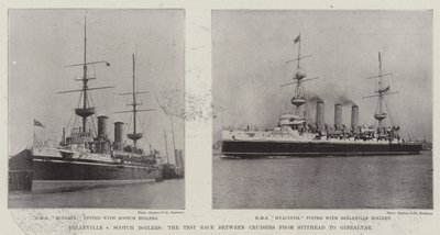 Belleville v Scotch Boilers, testløpet mellom kryssere fra Spithead til Gibraltar av English Photographer