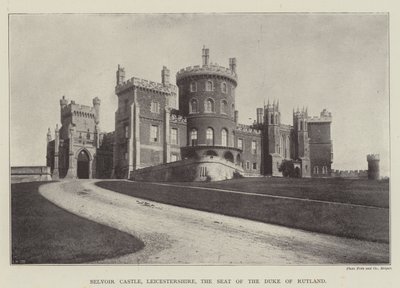 Belvoir Castle, Leicestershire, setet til hertugen av Rutland av English Photographer
