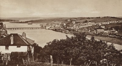 Bideford fra Upcott, Looking North (s/hv-bilde) av English Photographer