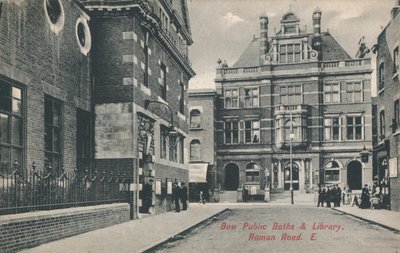 Bow Public Baths and Library, Roman Road, London av English Photographer