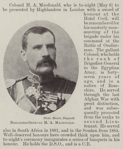 Brigadegeneral HA Macdonald av English Photographer