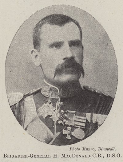 Brigadegeneral H MacDonald, CB, DSO av English Photographer