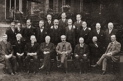 Storbritannias første Labour-regjering i 1924, fra The Story of Twenty Five Years, publisert 1935 av English Photographer