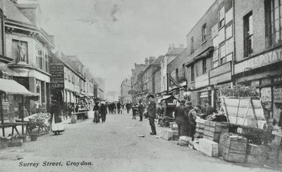 Britannia, Surrey Street, Croydon: gatemarked, 1890 av English Photographer