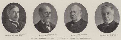 Britiske medlemmer av International Court of Arbitration av English Photographer
