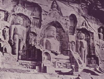 Buddhistiske figurer, The Happy Valley, Gwalior av English Photographer